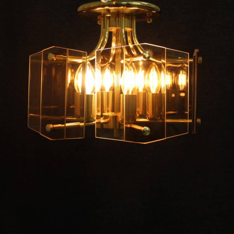 Vintage hollywood regency plafondlamp