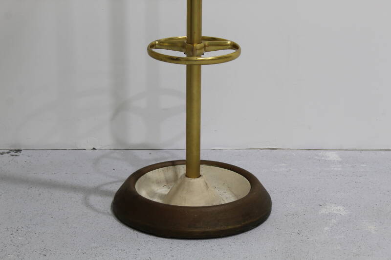 Vintage standing coat rack, wardrobe - brass | 01106