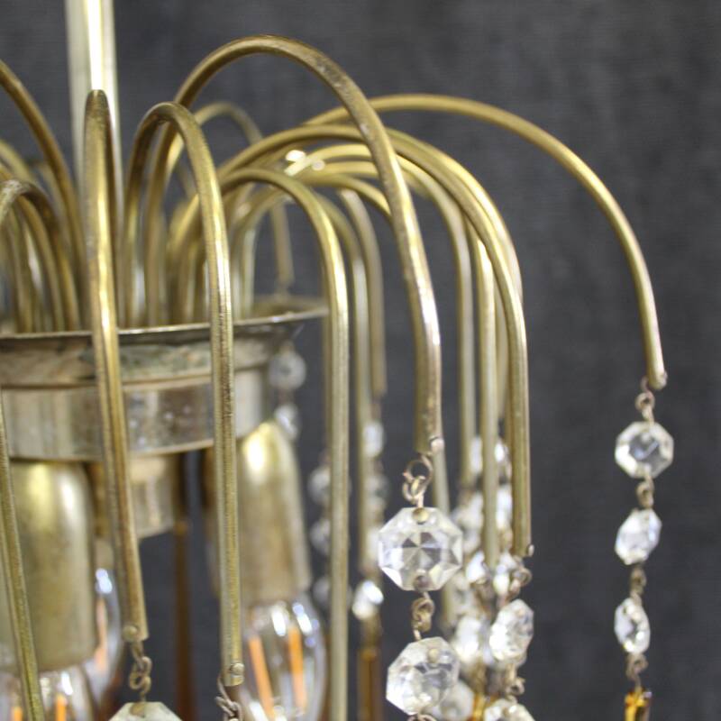 Vintage teardrop lamp - amber