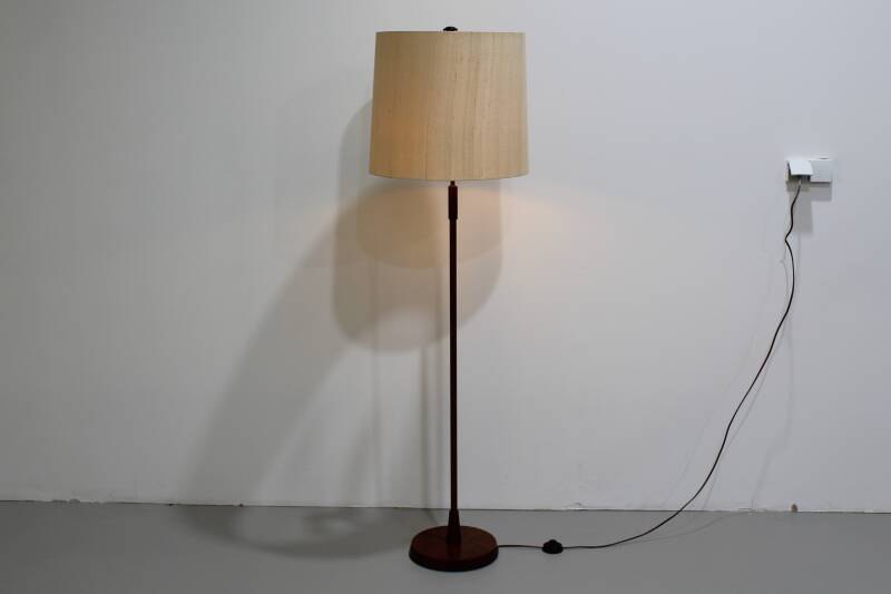Vintage Deense vloerlamp - teak, jaren '60 | 01110