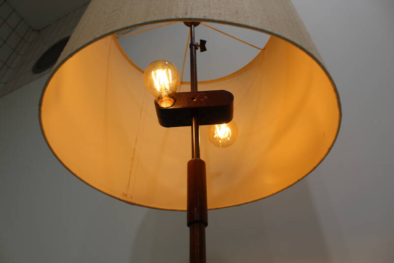 Vintage Deense vloerlamp - teak, jaren '60 | 01110