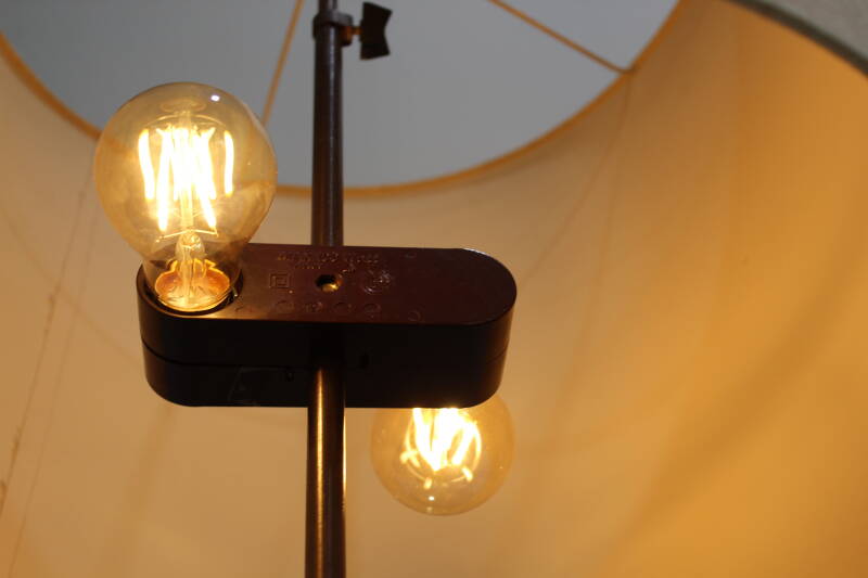 Vintage Deense vloerlamp - teak, jaren '60 | 01110
