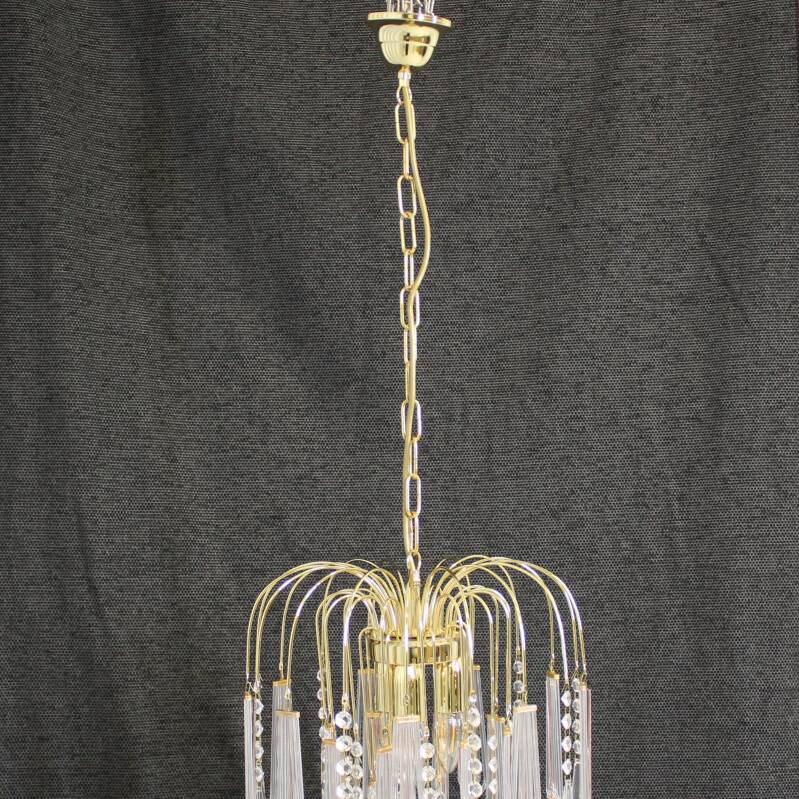 Vintage teardrop lamp - transparent/pink