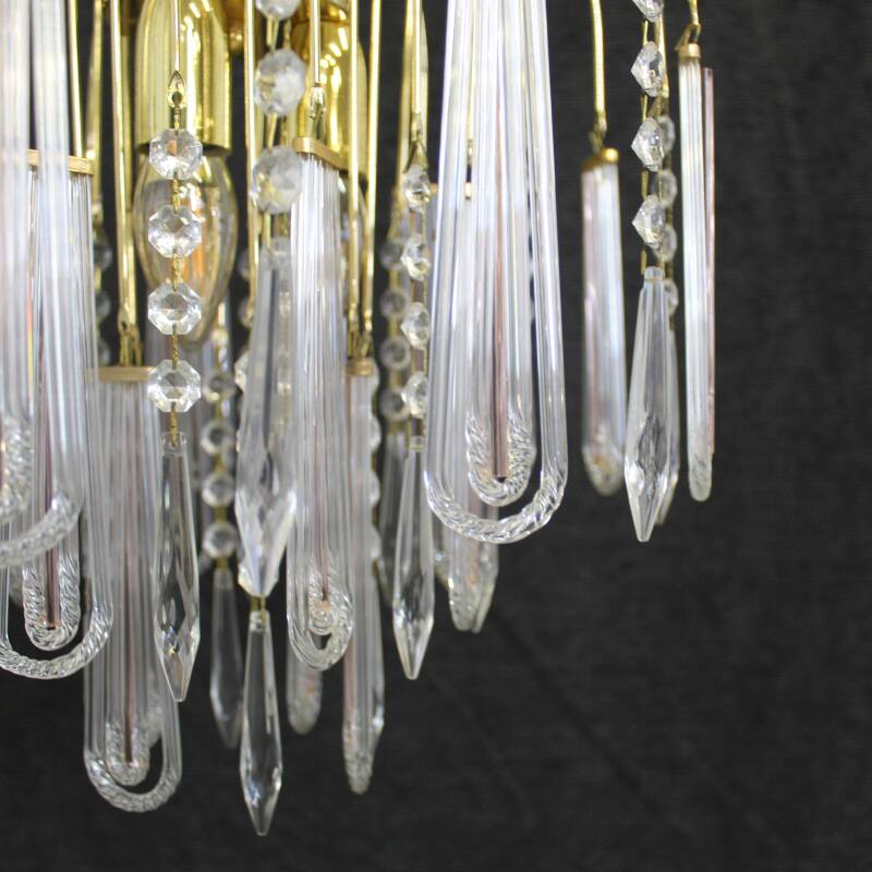 Vintage teardrop lamp - transparent/pink