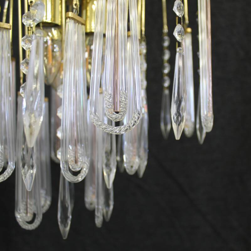 Vintage teardrop lamp - transparent/pink