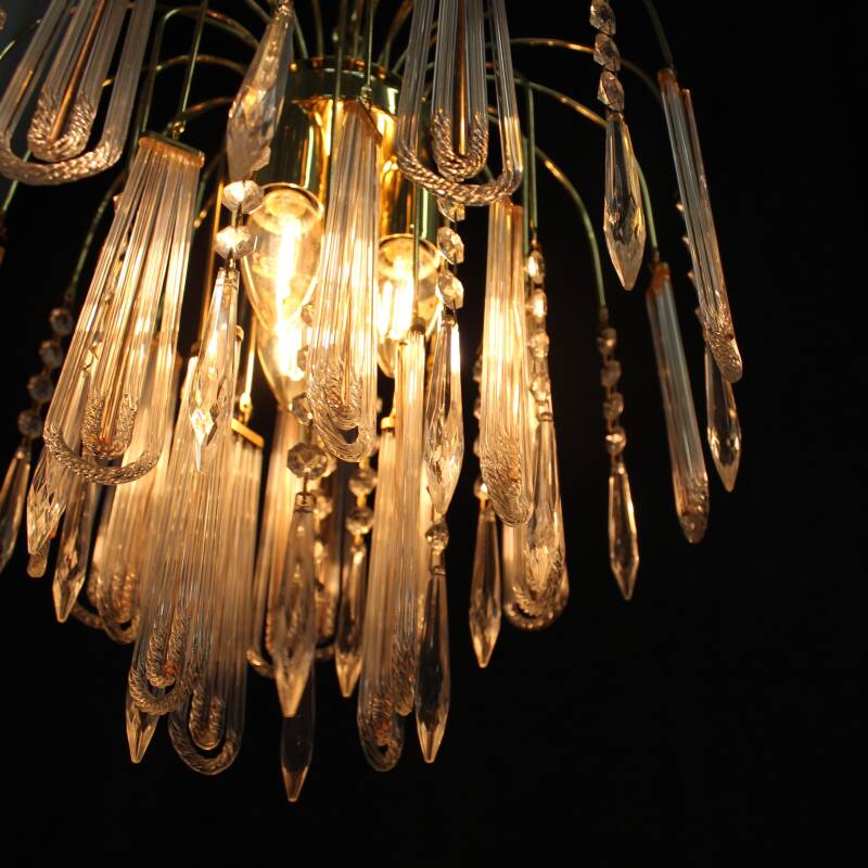 Vintage teardrop lamp - transparent/pink