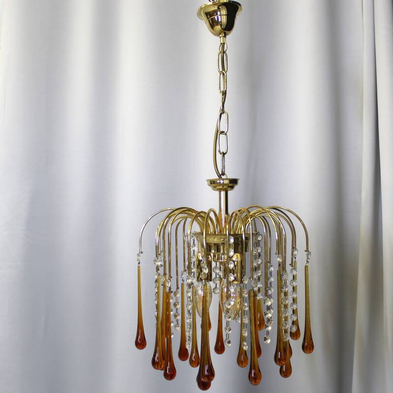VEILING Vintage teardrop lamp - amber