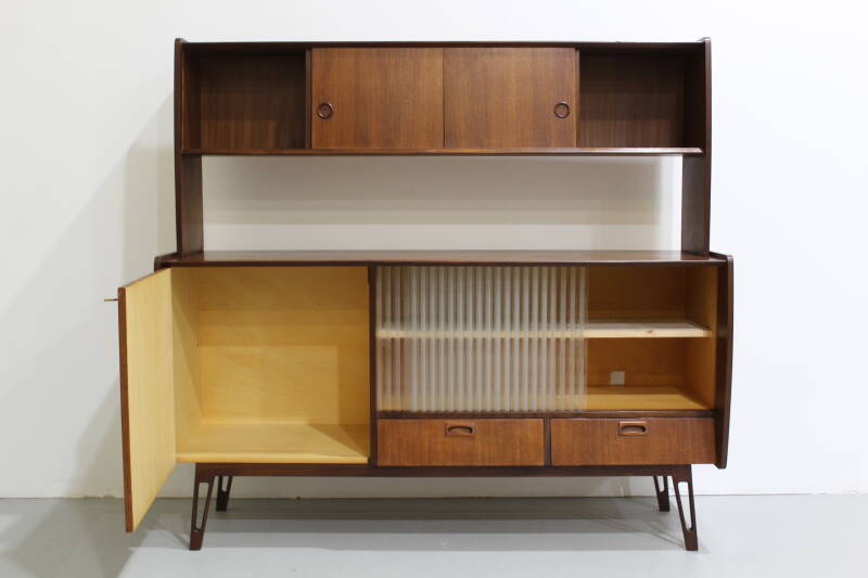 Vintage highboard, sideboard - teak, 60s | 01129