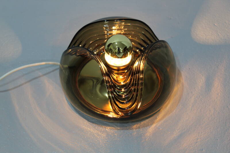 Vintage design wandlamp, plafondlamp Peill & Putzler Wave - space age | 01125