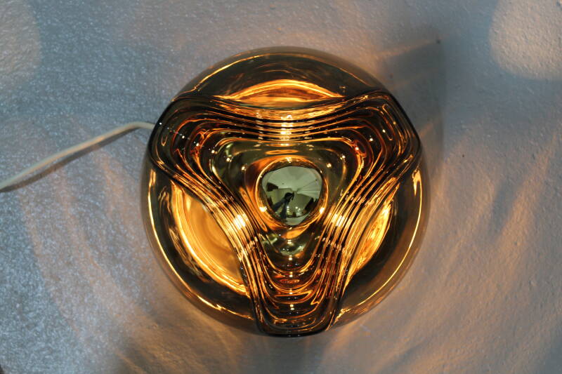 Vintage design wandlamp, plafondlamp Peill & Putzler Wave - space age | 01125