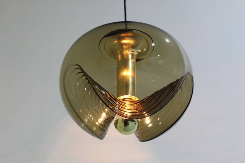Vintage design hanging lamp, Peill & Putzler Wave - space age | 01124