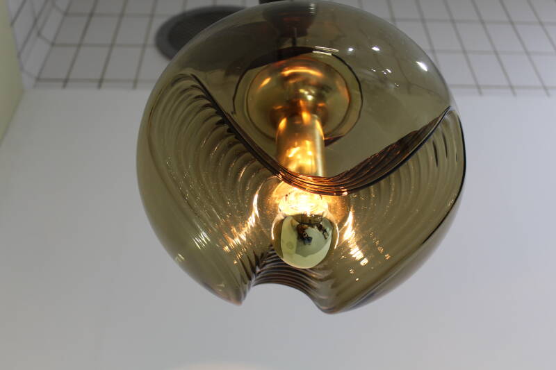 Vintage design hanging lamp, Peill & Putzler Wave - space age | 01124