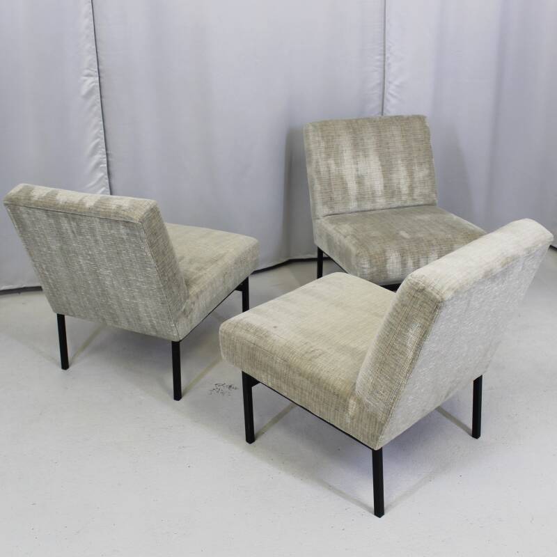 Vintage bankje of 3 fauteuils