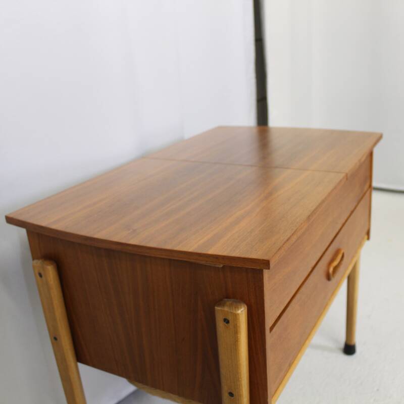 Vintage Swedish sewing cabinet, side table