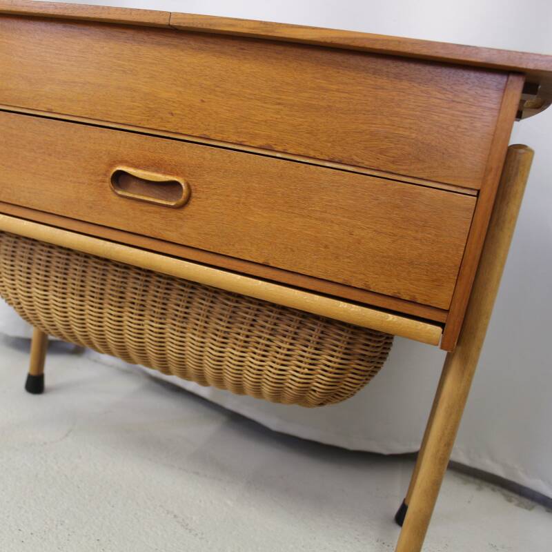 Vintage Swedish sewing cabinet, side table