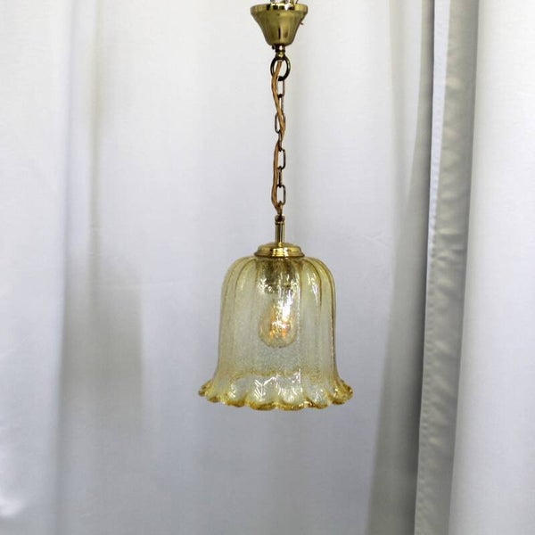 Vintage mundgeblasene Lampe
