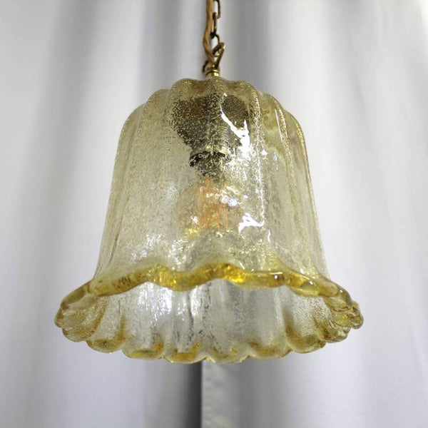 Vintage mundgeblasene Lampe