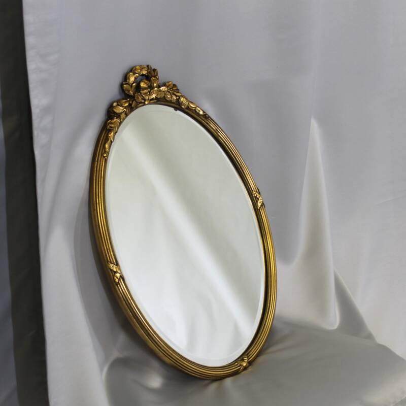 Vintage gouden strikspiegel