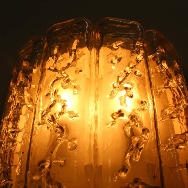 Vintage DORIA wandlamp - iced glass