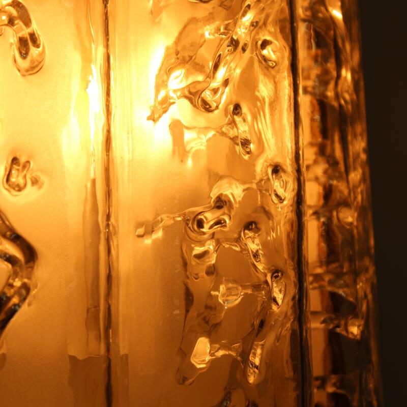 Vintage DORIA wandlamp - iced glass
