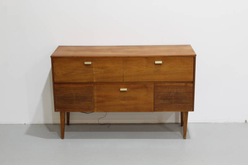 Vintage sideboard, audio furniture, radio cabinet - 1960s | 01184