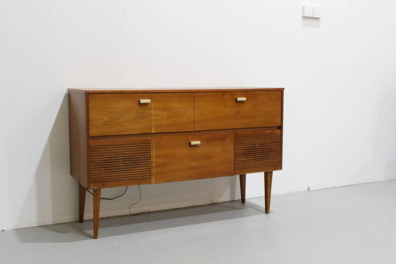 Vintage sideboard, audio furniture, radio cabinet - 1960s | 01184