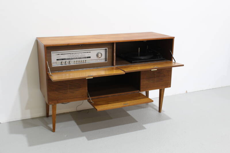 Vintage sideboard, audio furniture, radio cabinet - 1960s | 01184