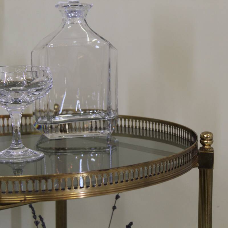 Vintage 1950s bar cart, serving trolley