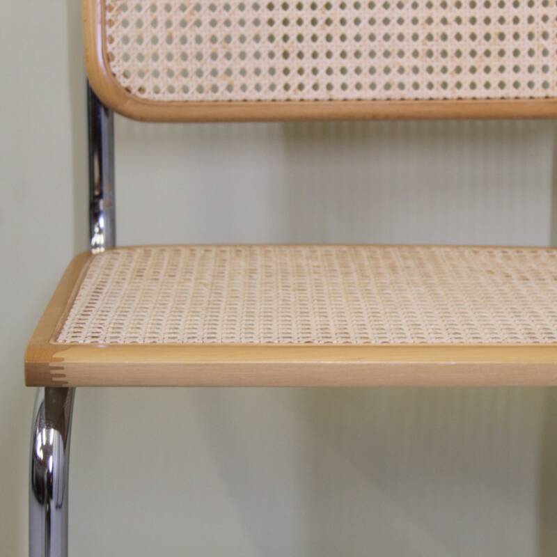 Set of vintage webbing chairs Marcel Breuer