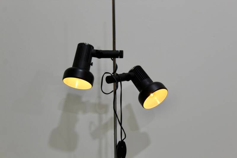 Vintage floor lamp, black - 60s | 01206