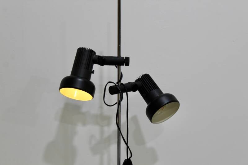 Vintage floor lamp, black - 60s | 01206