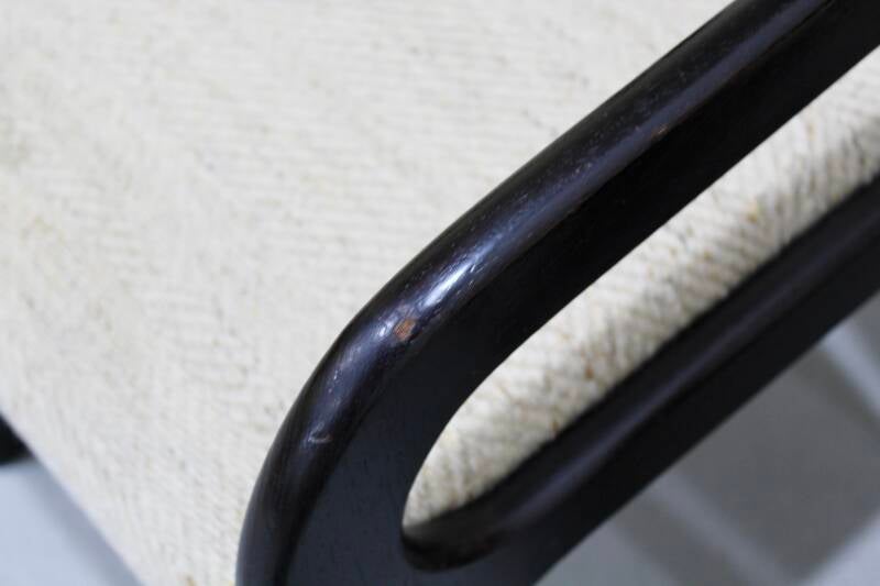 4x Vintage eetkamerstoelen - jaren '70, zwart beige | 01211