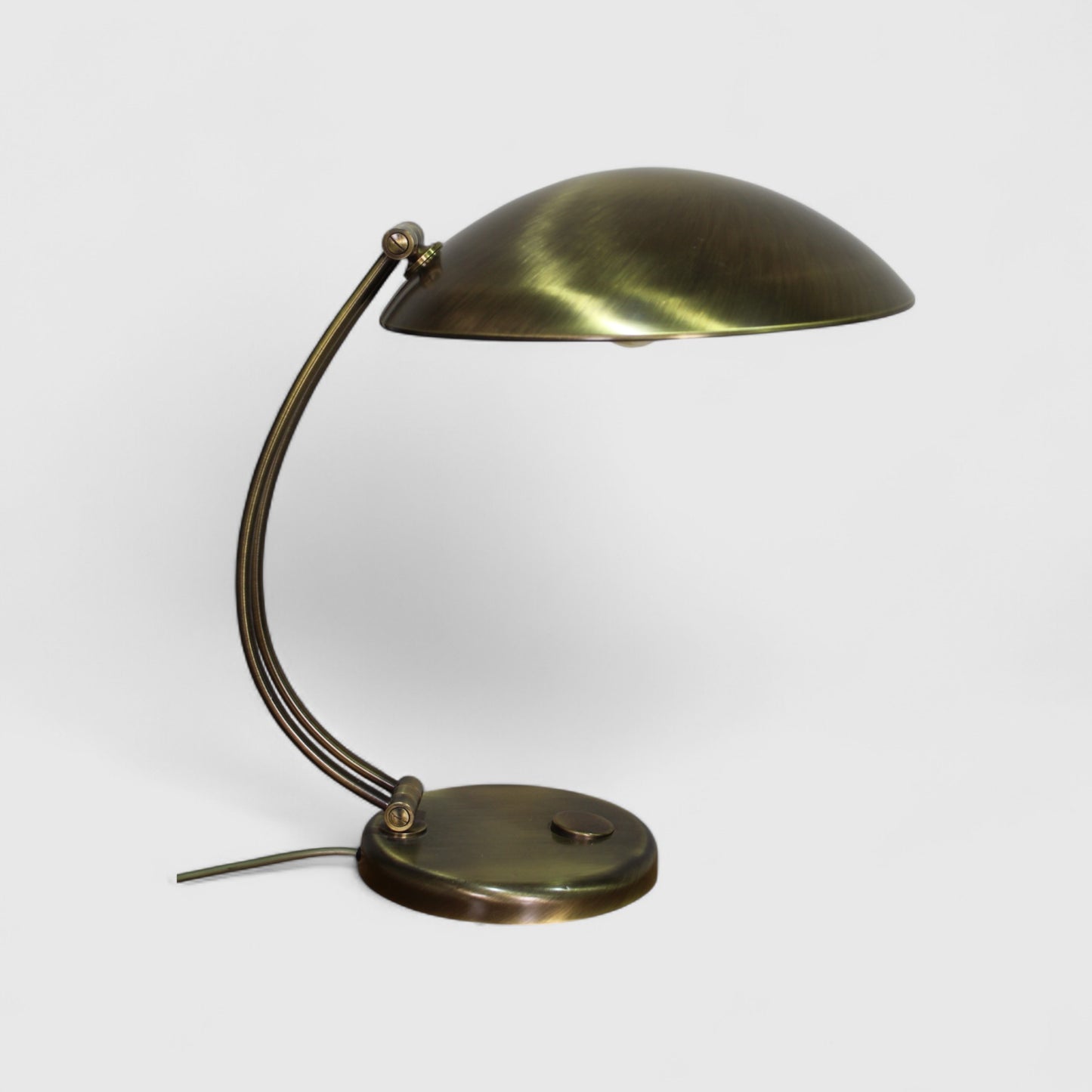 Vintage Design Tischlampe - Egon Hillebrand 1930er Messing | 01282