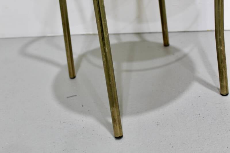 Vintage Hollywood Regency stoel - messing, jaren '70