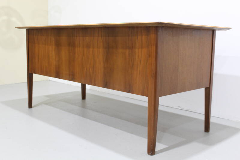 Vintage desk - walnut wood 50s/60s | 01218