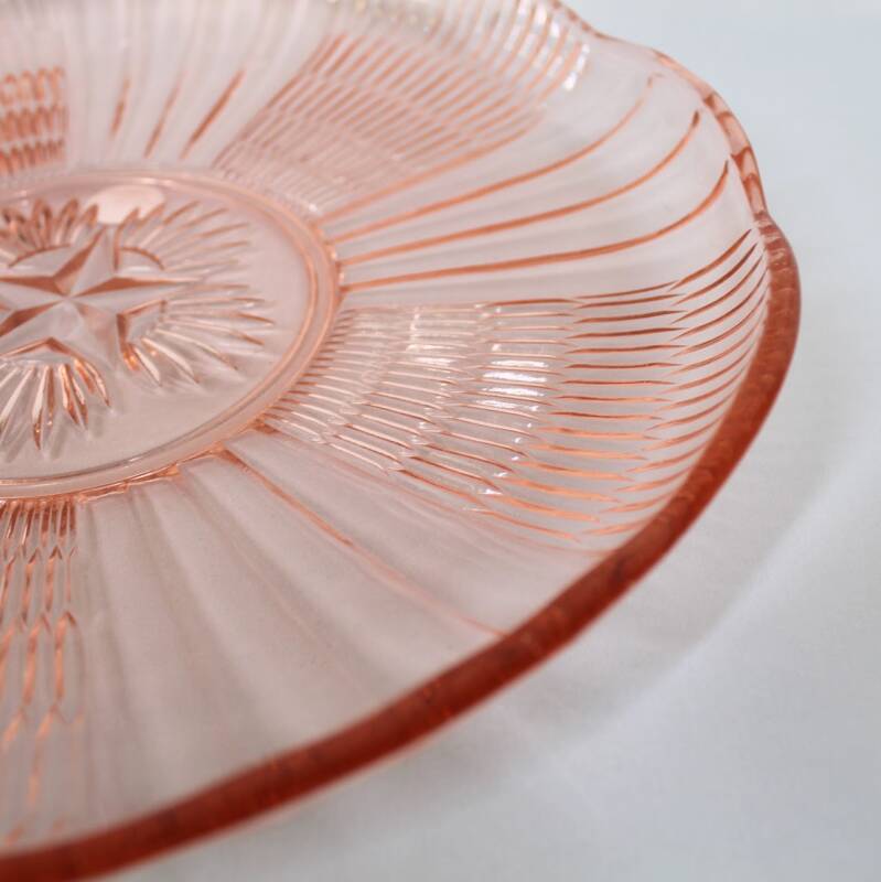 Vintage schaal, roze