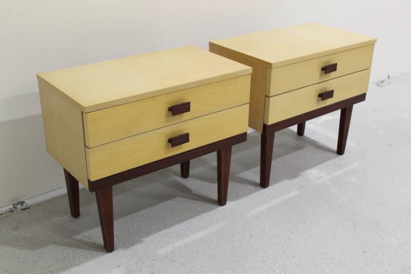 Vintage set nachtkastjes, jaren '70 | 01090