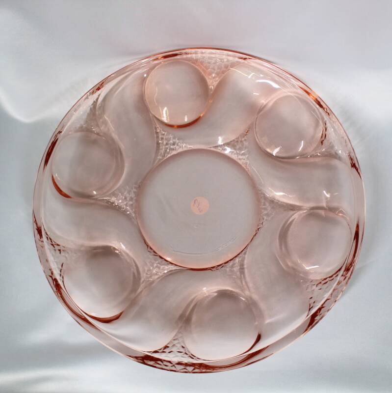 Vintage schaal, roze