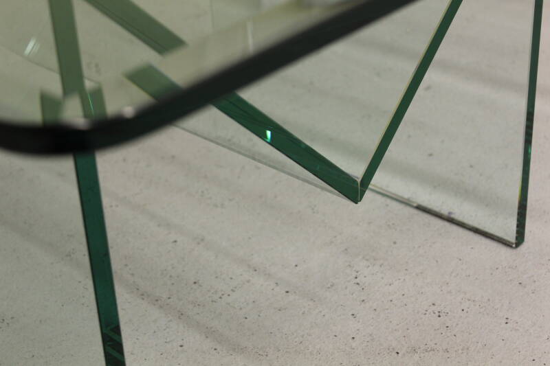 Vintage glass coffee table - 70s | 00767