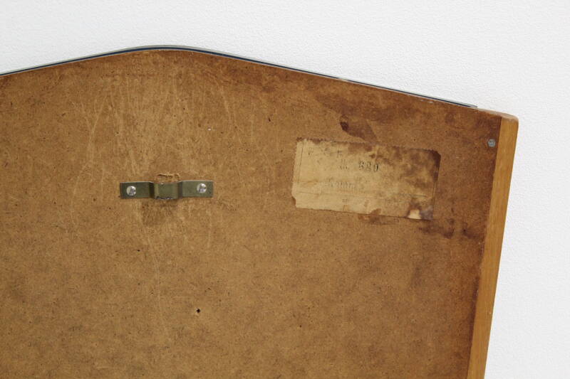 Vintage-Spiegel – Mitte des Jahrhunderts, Holz | 00913