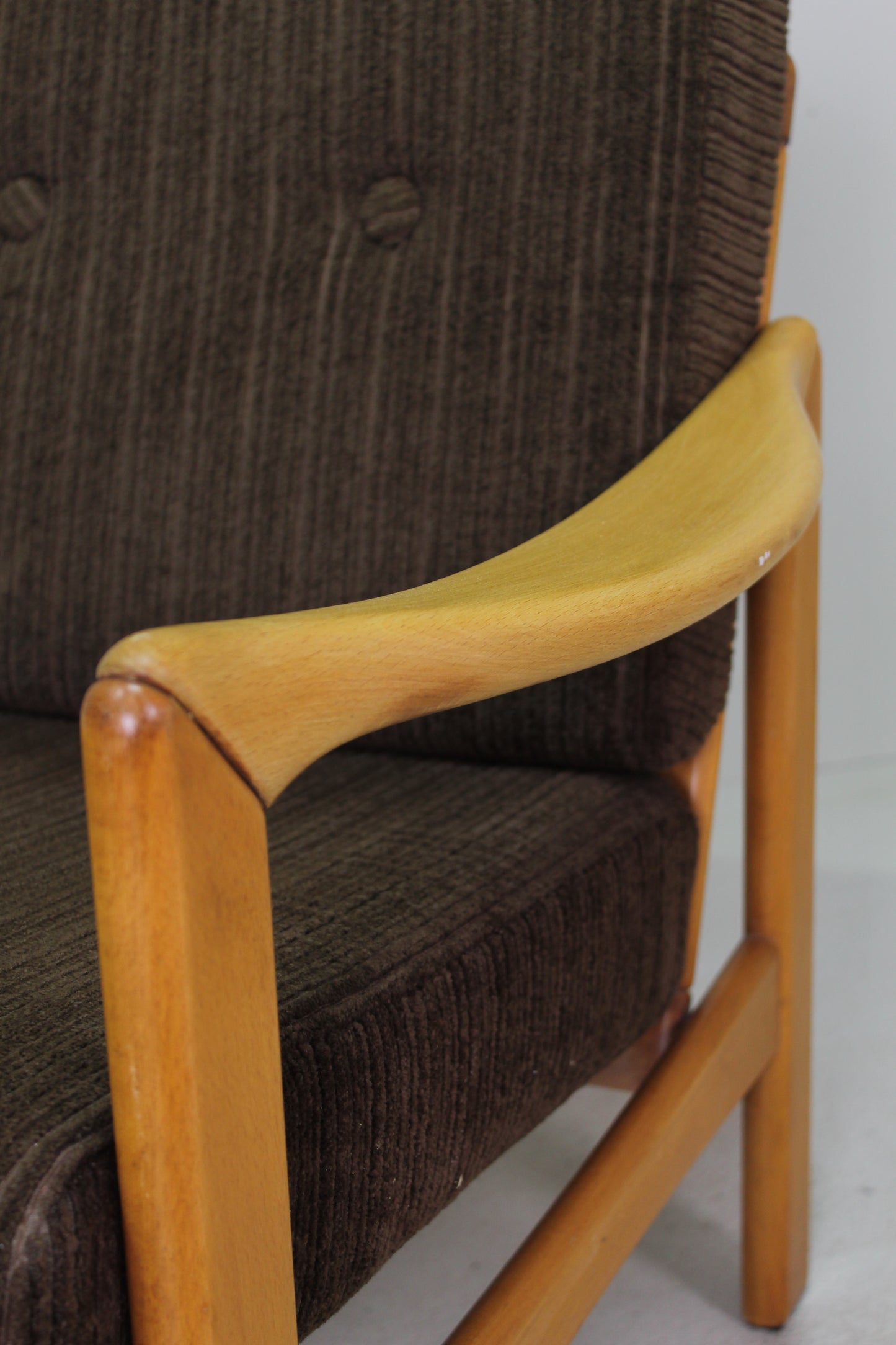 Vintage fauteuil - jaren '60, bruin