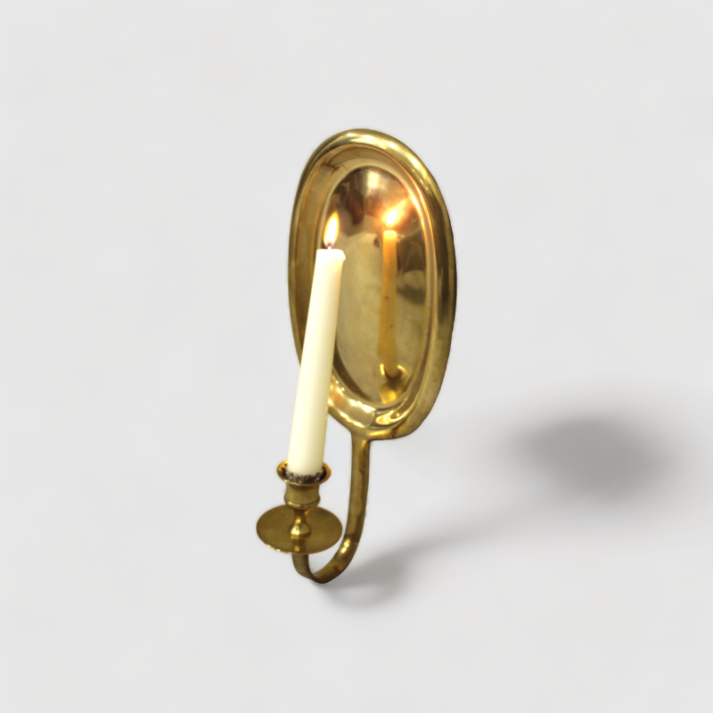 Vintage brass wall sconce