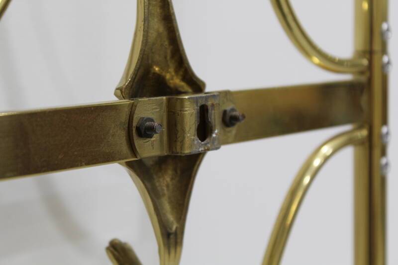 Vintage brass wardrobe, coat rack - 70s | 01063