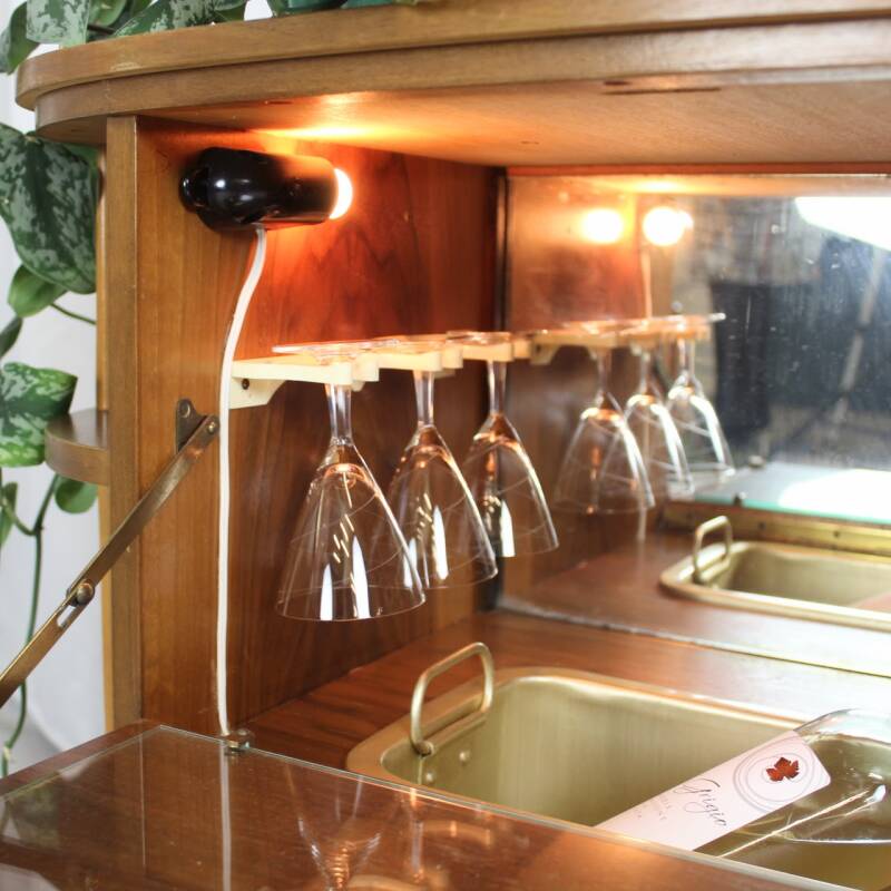 Vintage drankkast, serveerwagen, barcart