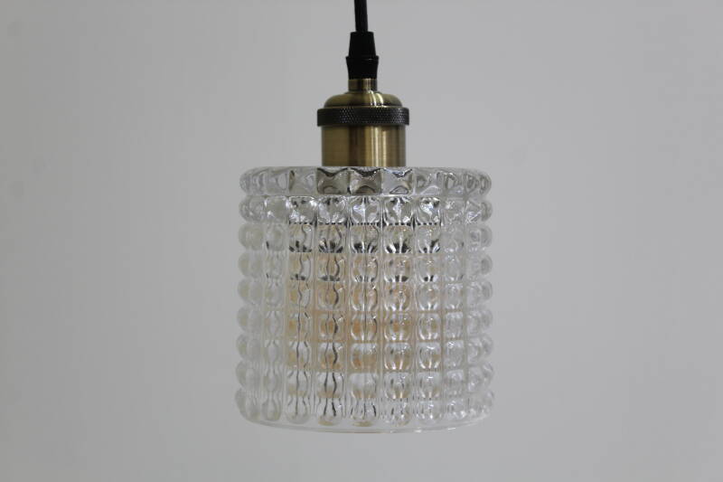 Vintage hanglamp Kaiser Leuchte - glas | 00964