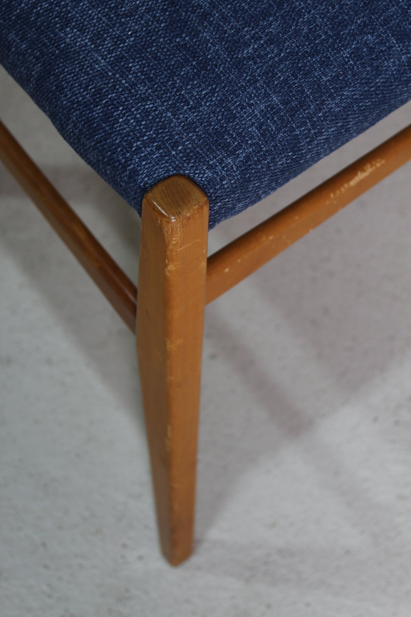 6x Vintage design eetkamerstoelen Lübke