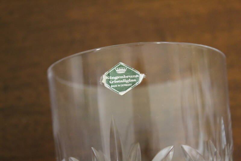 Vintage set of crystal whiskey glasses - Klingenbrunn