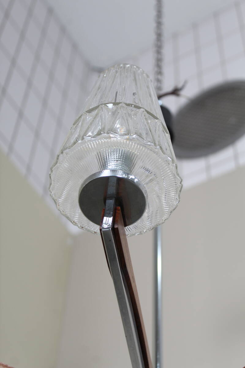Vintage plafondlamp, kroonluchter 7-armig - jaren '50 | 01391