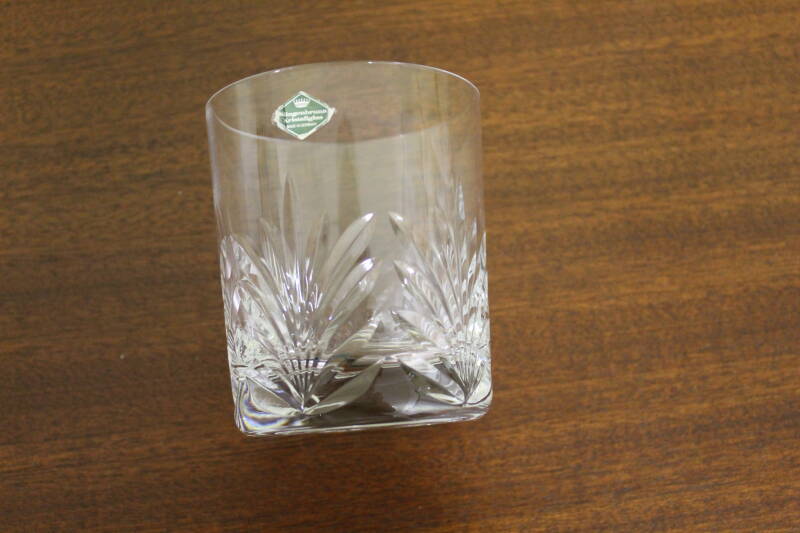Vintage set of crystal whiskey glasses - Klingenbrunn