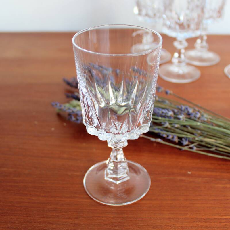 6x Vintage Schnapsgläser aus Kristall